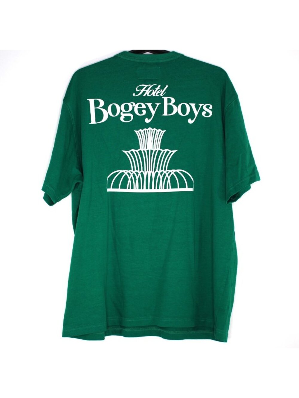 Bogey Boys Mens XL Hotel Spell Out Green T-Shirt O996
